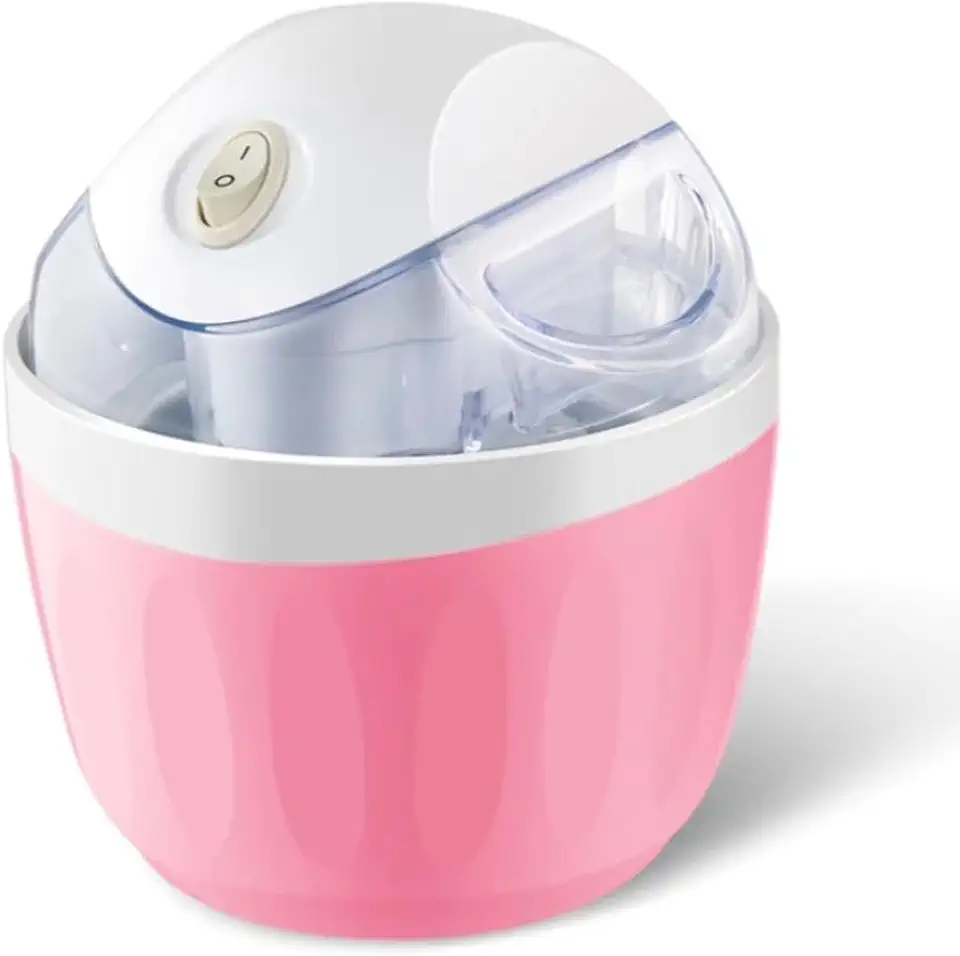 Máquina de Sorvete Vegano Caseira 110V/220V – Sobremesas Naturais e Cremosas com Frutas Congeladas (220v,ROSA)