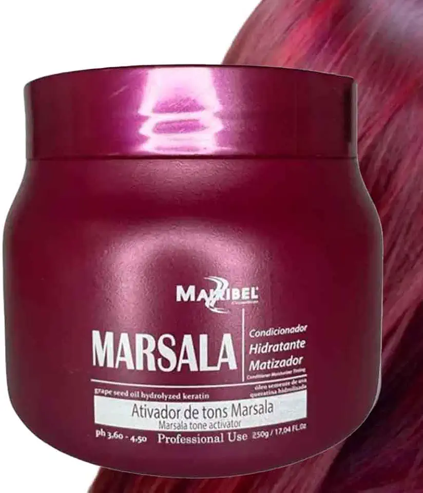 Máscara Matizadora e Hidratante Marsala 250g - Mairibel