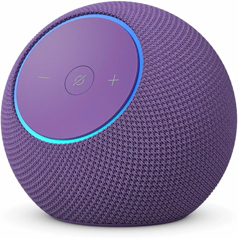 Apresentamos o Amazon Echo Dot Max (Geração mais recente), smart speaker com Alexa, som envolvente e hub de casa inteligente integrado, ideal para sua sala de estar, Cor Roxa