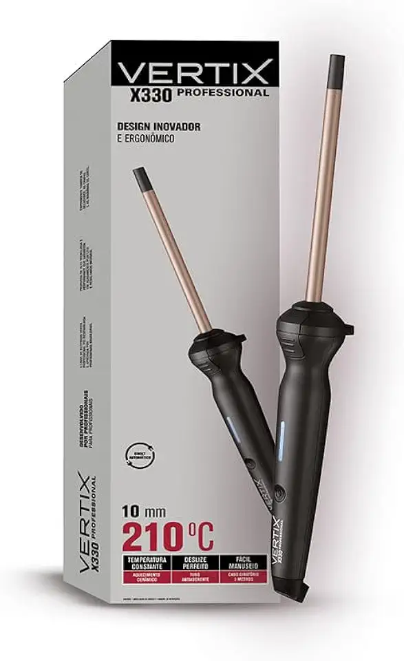 Vertix Modelador de Cabelo 10mm x 130mm X330 Bivolt Profissional