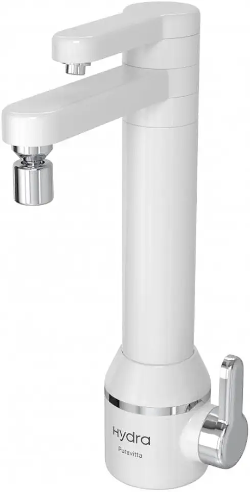Torneira De Mesa Com Filtro Bica Alta Puravitta Branco Hydra