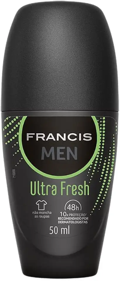 Desodorante Rollon Hydratta Men 50 ml, Francis, Verde