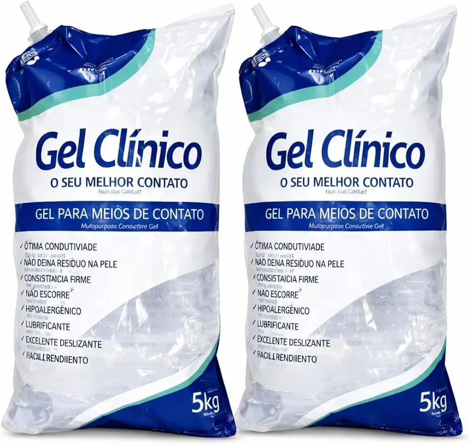 KIT 2 Und Gel Clínico Contato RMC Condutor Ultrassom Eletro - Bag 05kg Cor:Incolor