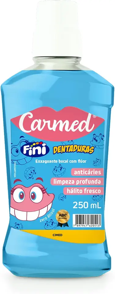 Enxaguante Bucal Carmed Fini Dentadura 250ml
