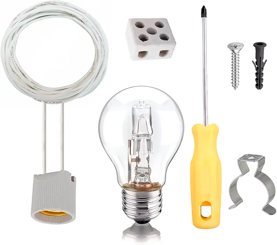 Kit Lâmpada Extra Forte Para Churrasqueira Fio 2 metros 110v