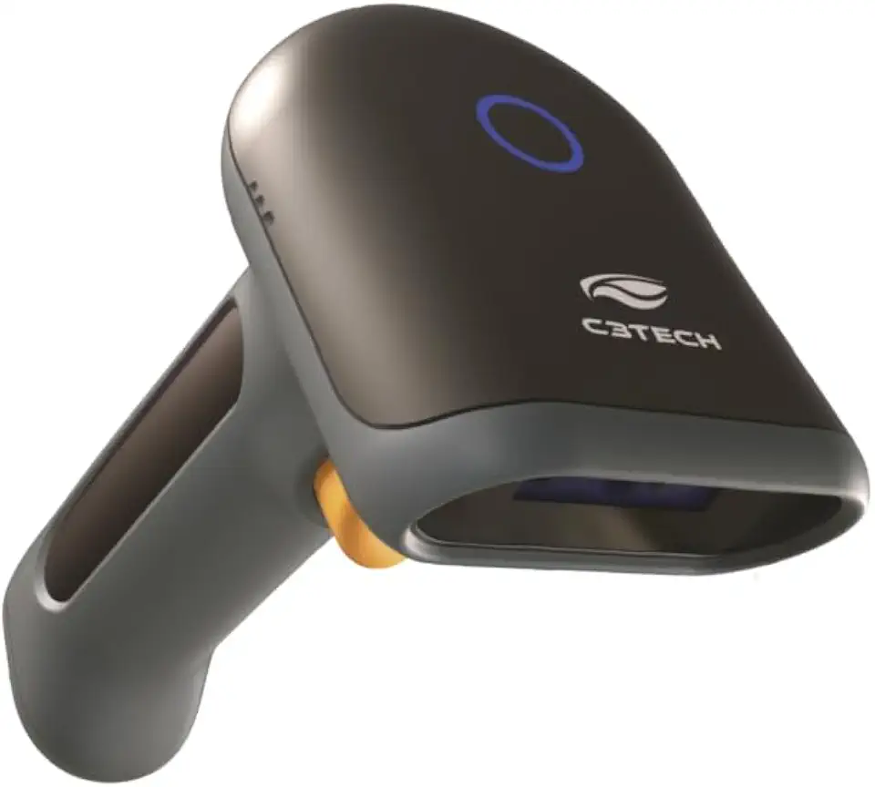 Leitor de codigo de barras C3Tech LB-140BK 1D/2D USB, Le QR code, tela digital, Danfe, Boleto, sensor Cmos, Aceita QR e boleto ao mesmo tempo, Compatível com Windows, Linux, MacOS