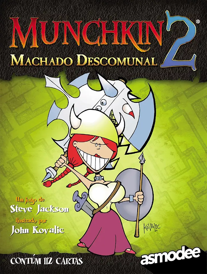 Galápagos, Munchkin 2: Machado Descomunal (Expansão), Jogo de Cartas para Amigos, 3 a 6 jogadores, 60 a 90 minutos por partida