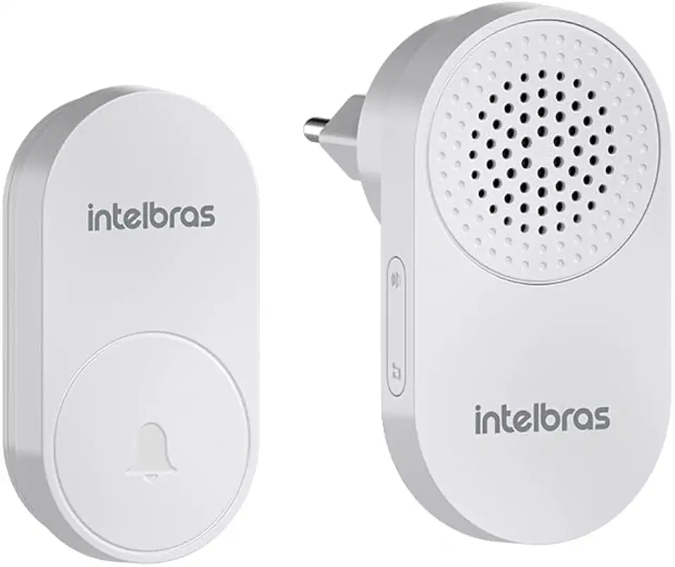 Campainha Sem Fio sem Bateria CIK 102 Branca Intelbras