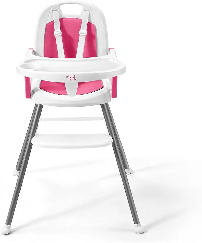 Cadeira de Alimentação Portátil Berry 3 em 1 Rosa Multikids