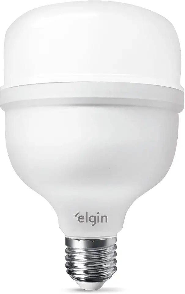 Lâmpada Super Bulbo LED T 30W 6500K Elgin Bivolt Luz Branca Fria
