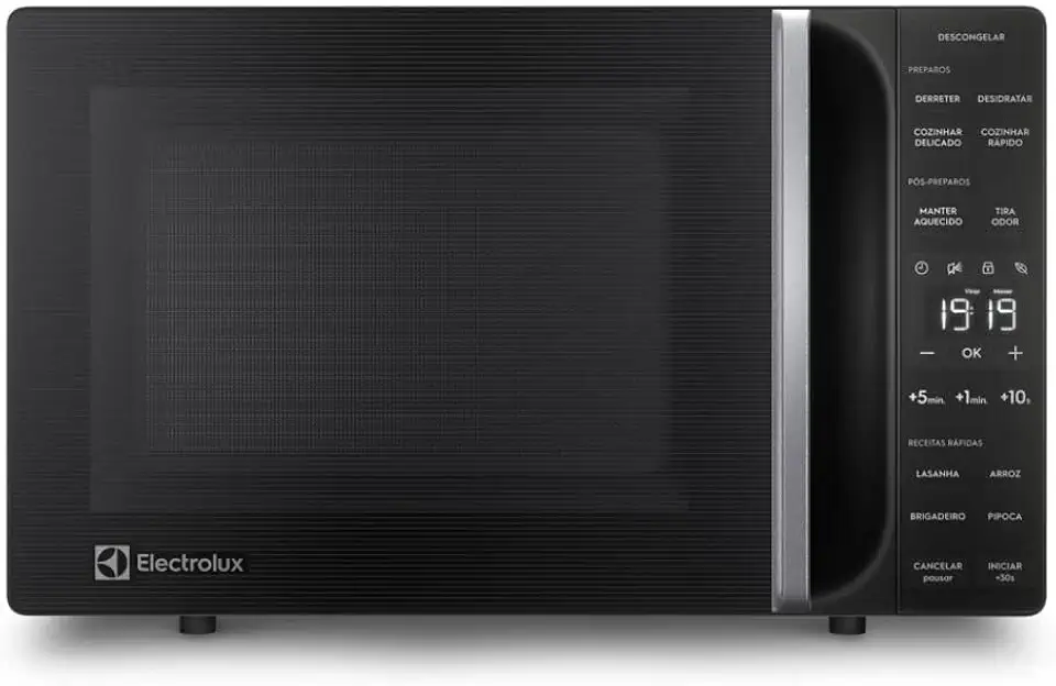 Micro-ondas Electrolux 23L Preto Efficient com Descongelamento Assistido 127v ME23P