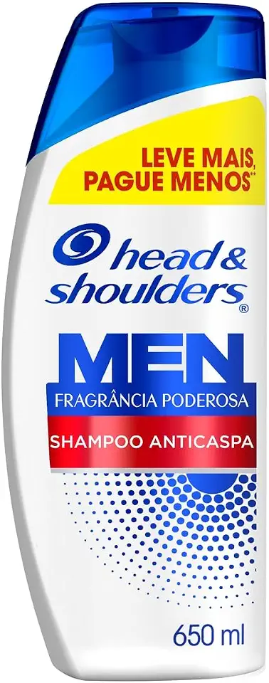 Head & Shoulders Shampoo Anticaspa Fragrância Poderosa Old Spice 650 ml