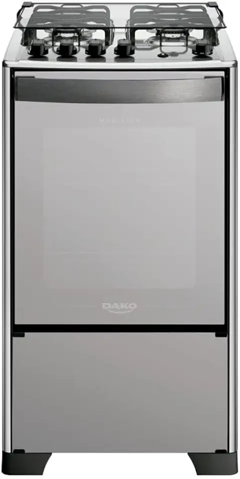Fogão 4 Bocas Dako Magister Style Mesa Inox Espelhado Bivolt