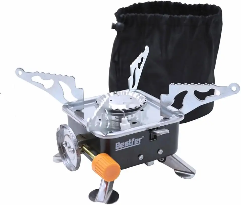 Fogareiro Portatil Dobravel Fogão a Gas para Camping e Viagem Bestfer BFH3007