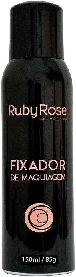 Fixador de Maquiagem Ruby Rose - Spray Fixador Profissional, Prolonga a Duração, Sela e Tira o Aspecto Pó, 150ml