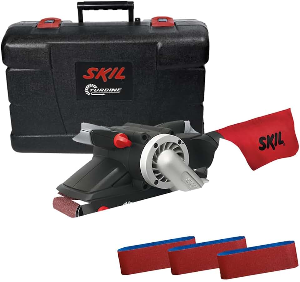 Skil Lixadeira de Cinta 7640 900W 220V com 3 lixas e maleta