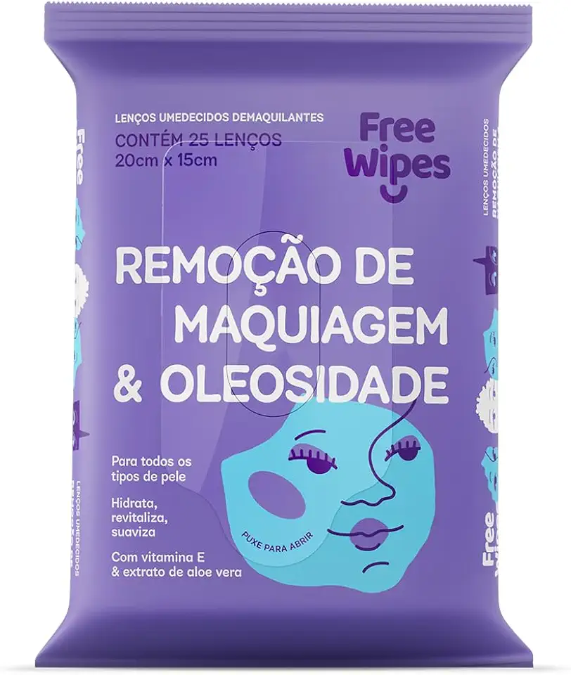 Free Wipes Lenço Umedecido Demaquilante