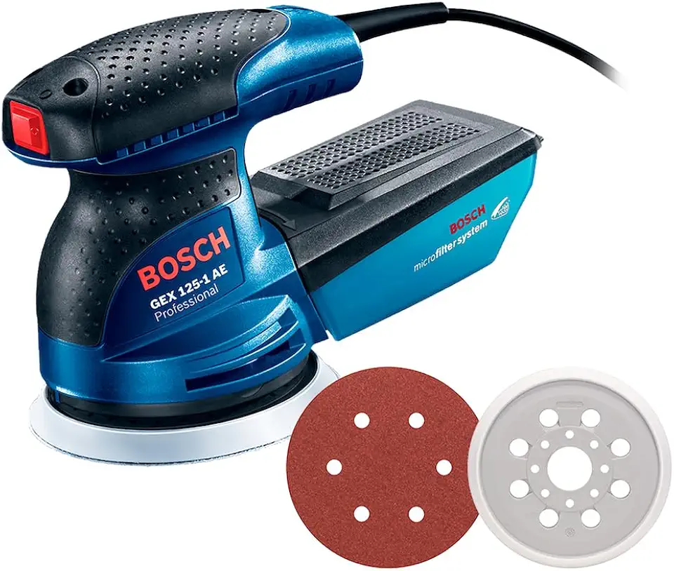 Bosch Lixadeira Roto Orbital GEX 125-1 AE 250W 127V com 1 Coletor de pó