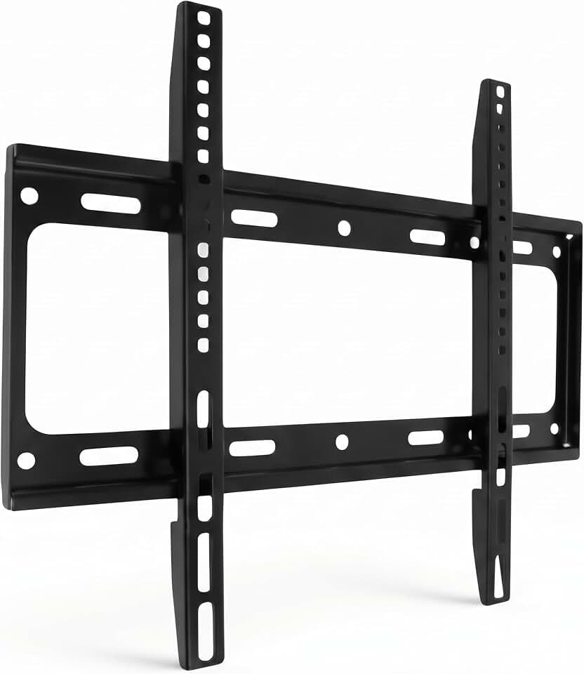 Suporte Fixo de Parede para TVs ou Monitor universal de 26 a 63 polegadas, suporta até 50 kg, feito em aço carbono