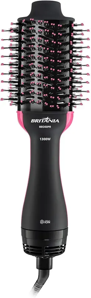 Escova Secadora Britânia BEC02PR Bivolt 4 em 1 1300W