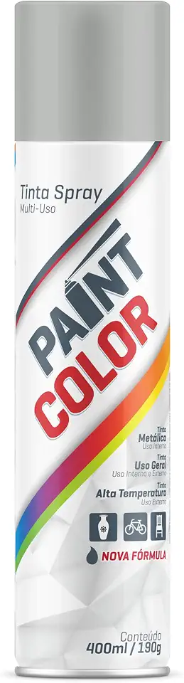 Tinta Paintcolor Alta Temperatura Aluminio Nova 350ml Proteg