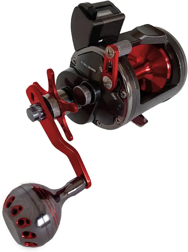 Carretilha Stel30Y, Perfil Alto, Lado Direito, Metal, Arrasto 10 kg, Relação 5.1:1, para Pesca Pesada em Alto Mar