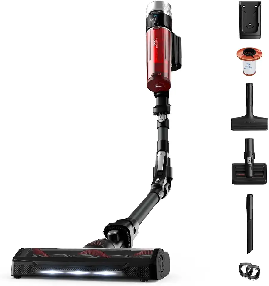 Aspirador de Pó Versatil Sem Fio Arno X-FORCE FLEX 9.60 com Tubo Flexível, Ajuste Automático de Sucção e 7 Acessórios, RH20, Bivolt