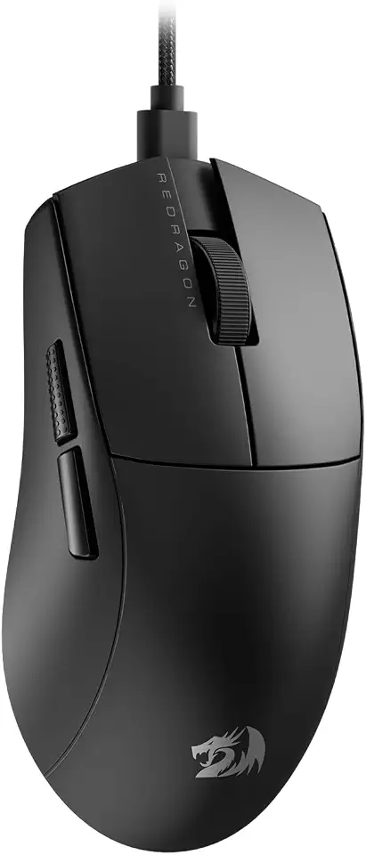 Mouse Gamer Redragon K1ng 1K Preto PAW3327 Cabo USB Tipo-C Removível 12400 DPI M724
