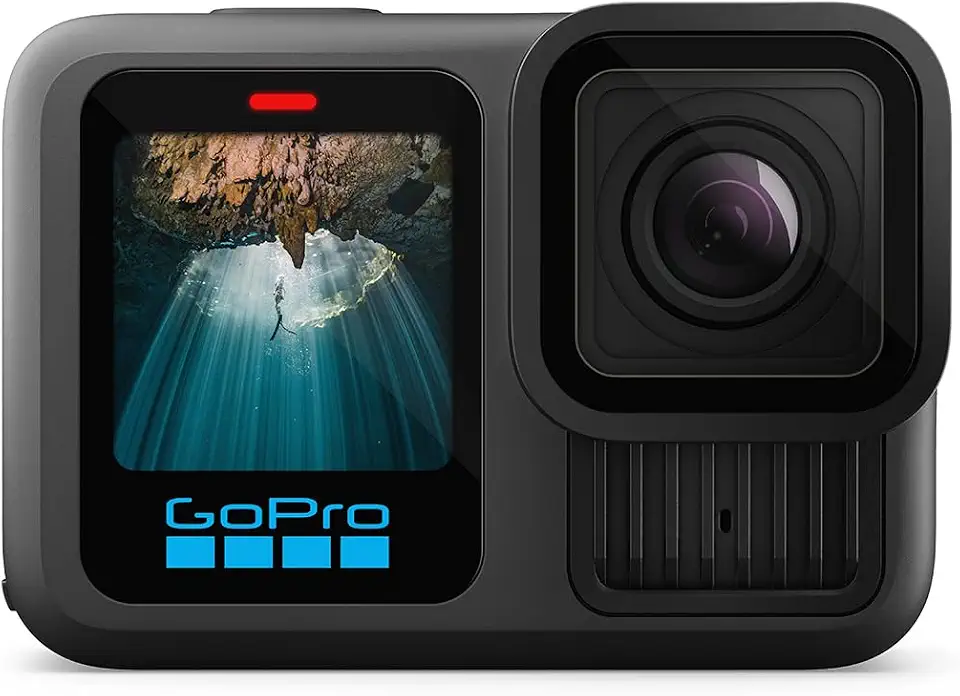 GoPro HERO13 Black - Câmera de ação à prova d'água 10m, 5.3K60, HLG HDR, 27MP, HyperSmooth 6.0, GPS, Wi-Fi 6, Detecção Automática das lentes HB-Series