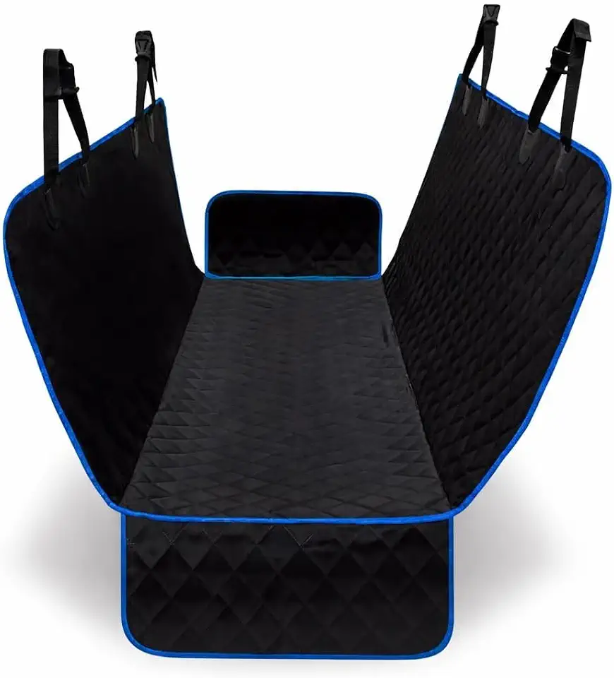 Capa Pet Impermeável para Carro – 4 em 1 com Proteção Total, Antiderrapante e Acolchoada | Para Cães e Gatos (Azul)