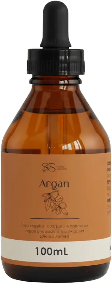Óleo de Argan Puro Prensado à Frio Senhor Saboeiro para Uso Cosmético 100mL