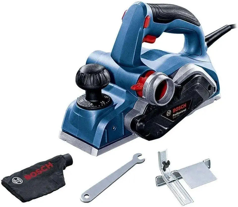 Bosch Plaina GHO 700 com 700W 220V com 2 lâminas e saco coletor