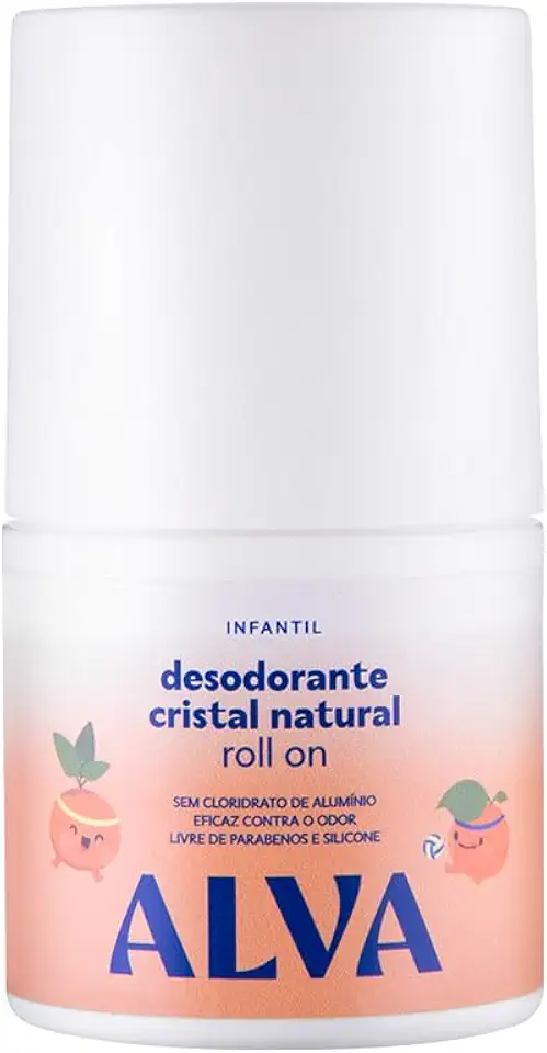 Alva Desodorante Roll On Infantil Laranja Doce 50ml Alva