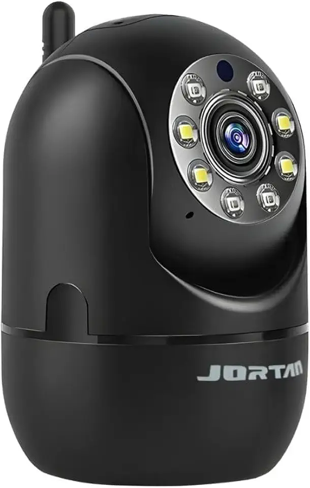 Câmera de Vigilância Rotativa com Visão Noturna e Áudio Bidirecional 360 Graus para Ambientes Internos Full HD 1080p