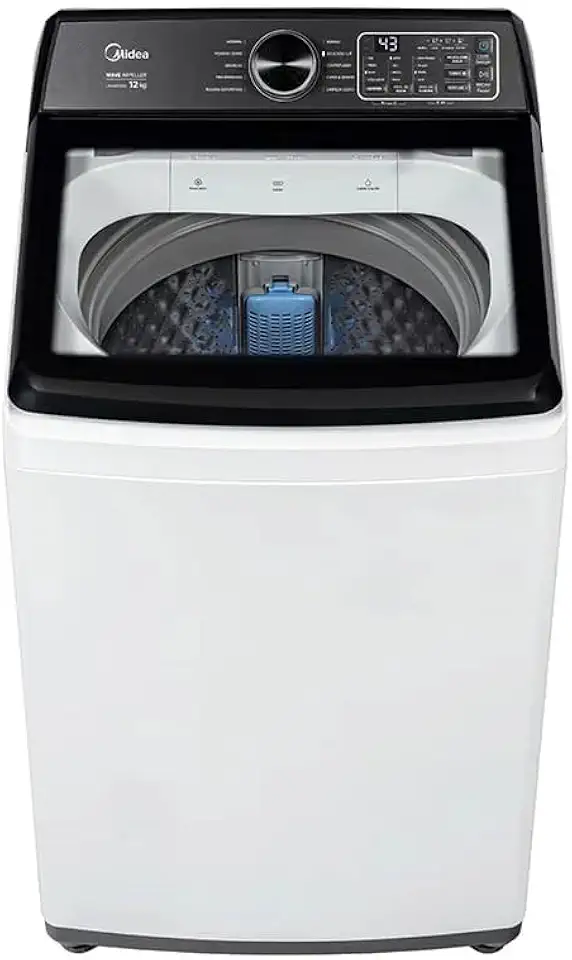 Máquina de Lavar Roupas 12kg Branca Midea Wave Impeller 220V
