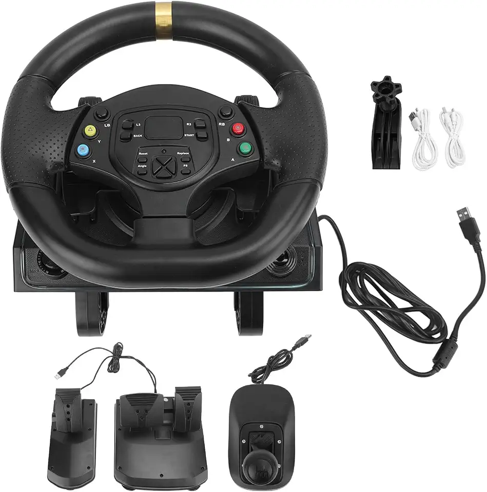 Volante de Corrida, Volante de Corrida de Simulação de Luz Universal para PC