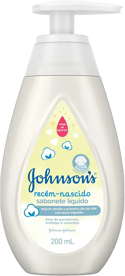Johnson's Baby Sabonete Líquido Recém Nascido, 200ml