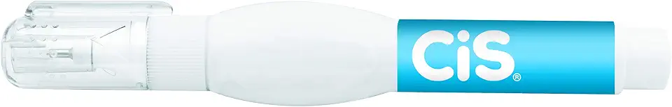 Caneta Corretiva Ponta Metal 7ml, CIS, 31.0102, Branca, Blister c/1 unidade