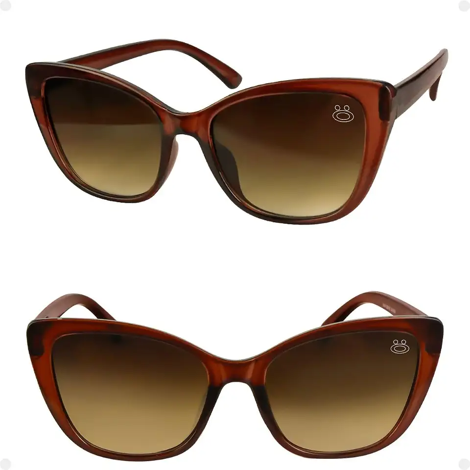 Óculos Sol Feminino Vintage Gatinho Praia Proteção UV + Case Acetato Estiloso Moda Verão