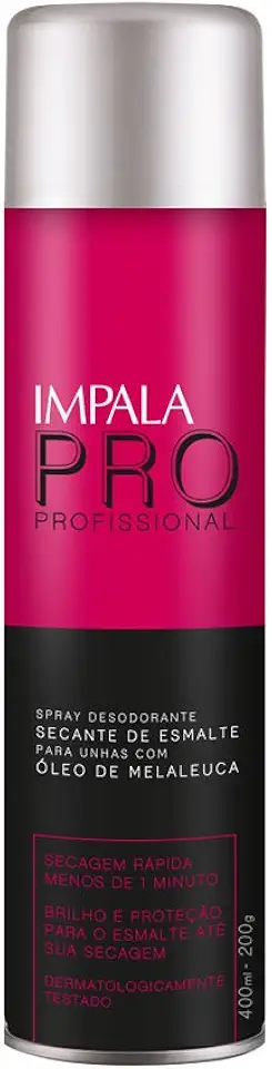 Spray Secante Unhas Melaleuca Impala 400Ml, Impala