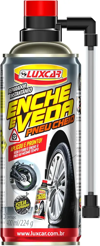 Reparador De Pneu Instantâneo Luxcar 400 Ml