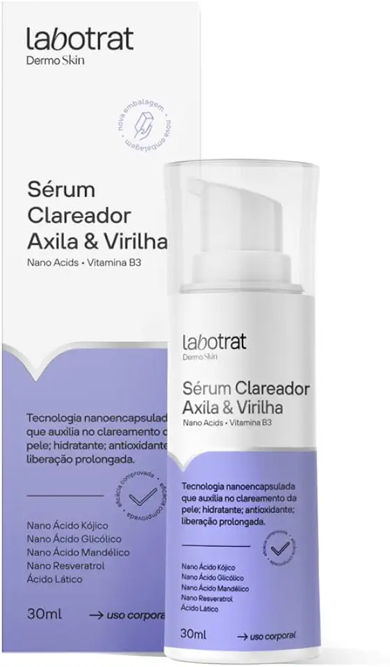 Labotrat Serum Clareador De Pele Clareia Manchas Virilha E Axila Renovação Celular Tecnologia Nanoencapsulada Antioxidante 30Ml
