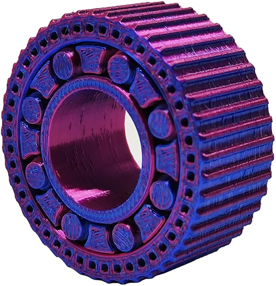 Fidget Anelar Engrenagem Spinner Anel Anti Estresse Relaxante 3D Bicolor