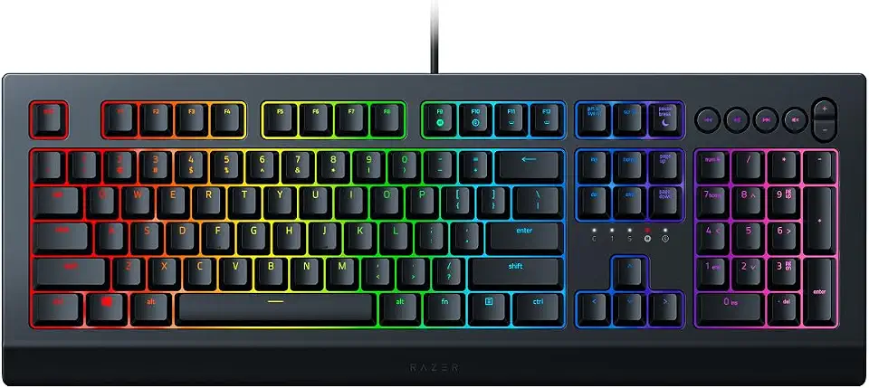 Teclado Gamer Razer Cynosa Chroma V2 Membrane Switch, Preto