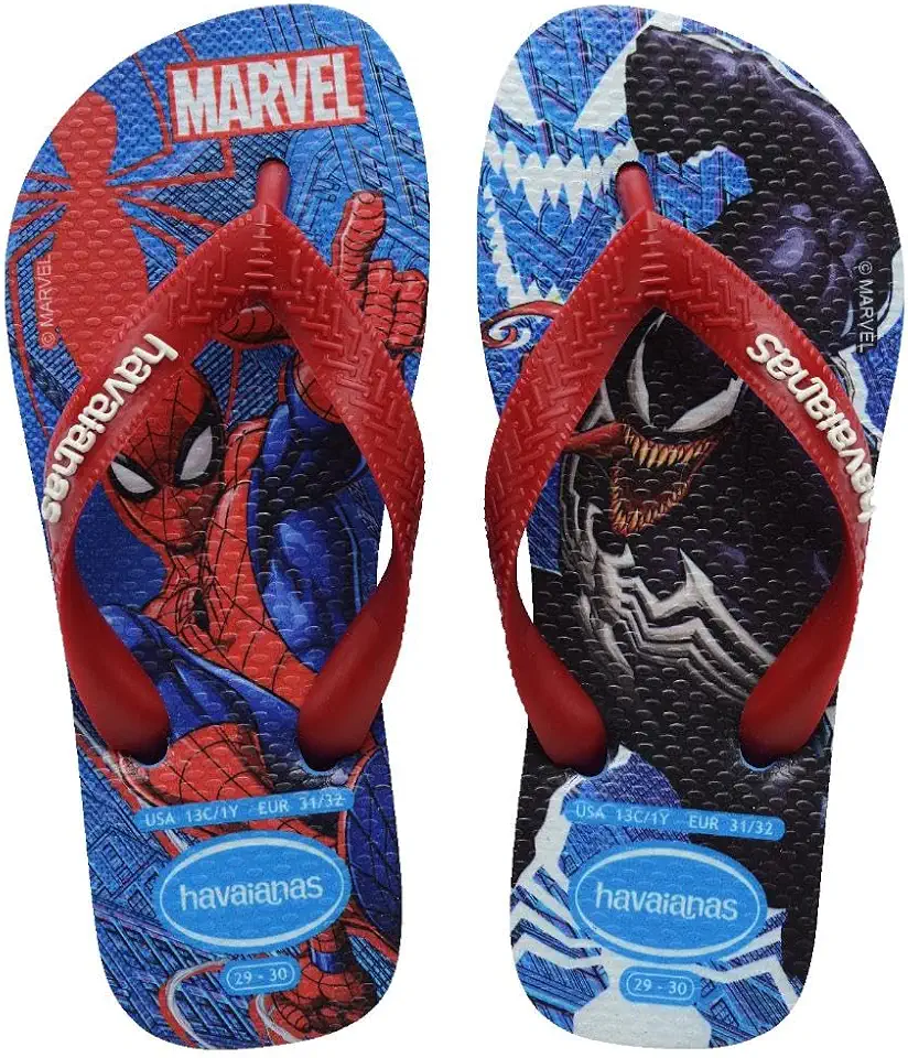 Chinelo Havaianas Infantil Top Marvel Ii Homem Aranha
