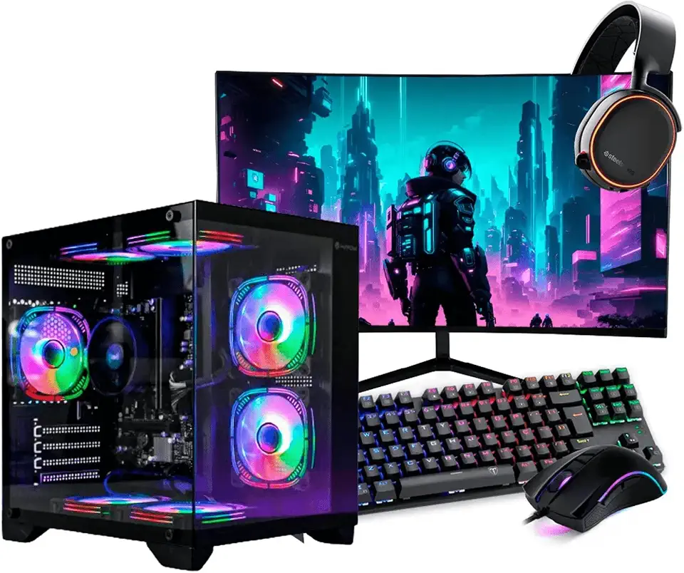 PC Gamer Completo Ryzen 7 5700G, AMD, 16GB DDR4, SSD NVMe 500GB, 500W 80 Plus, Windows 11 Pro, PCR7G08-E
