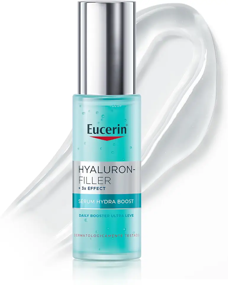 EUCERIN Sérum Facial Daily Booster UltraLeve 30ml, 24h Hidratação, Fortaceledor, Hyaluron-Filler, Ácido Hialurônico, Antirrugas, Hidratante