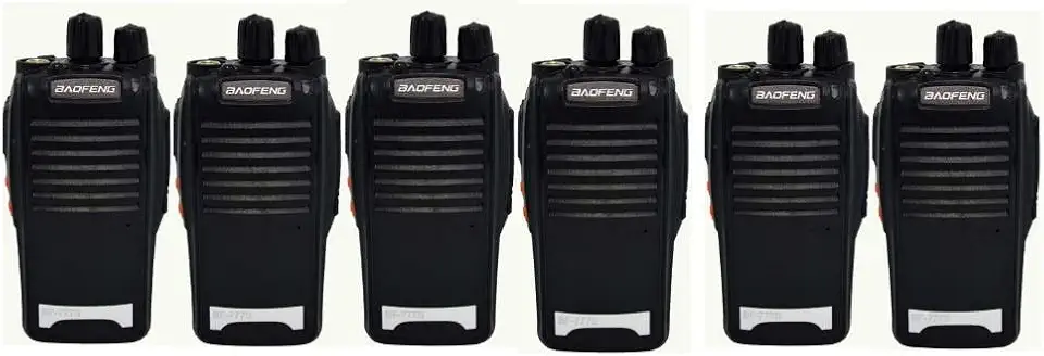 Kit 6 Walkie-talkie Baofeng Radio Comunicador Alto Alcance Bf777s