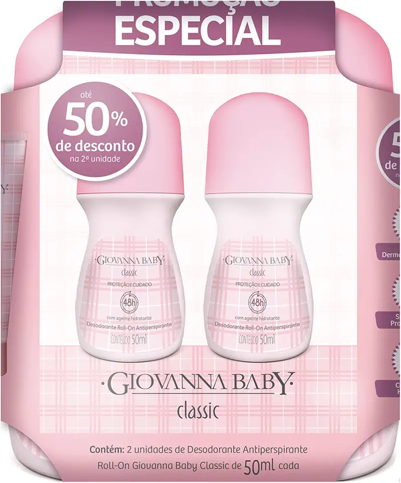 Giovanna Baby - Kit Giovanna Baby Desodorante Roll On Fem C/2 50Ml Classic