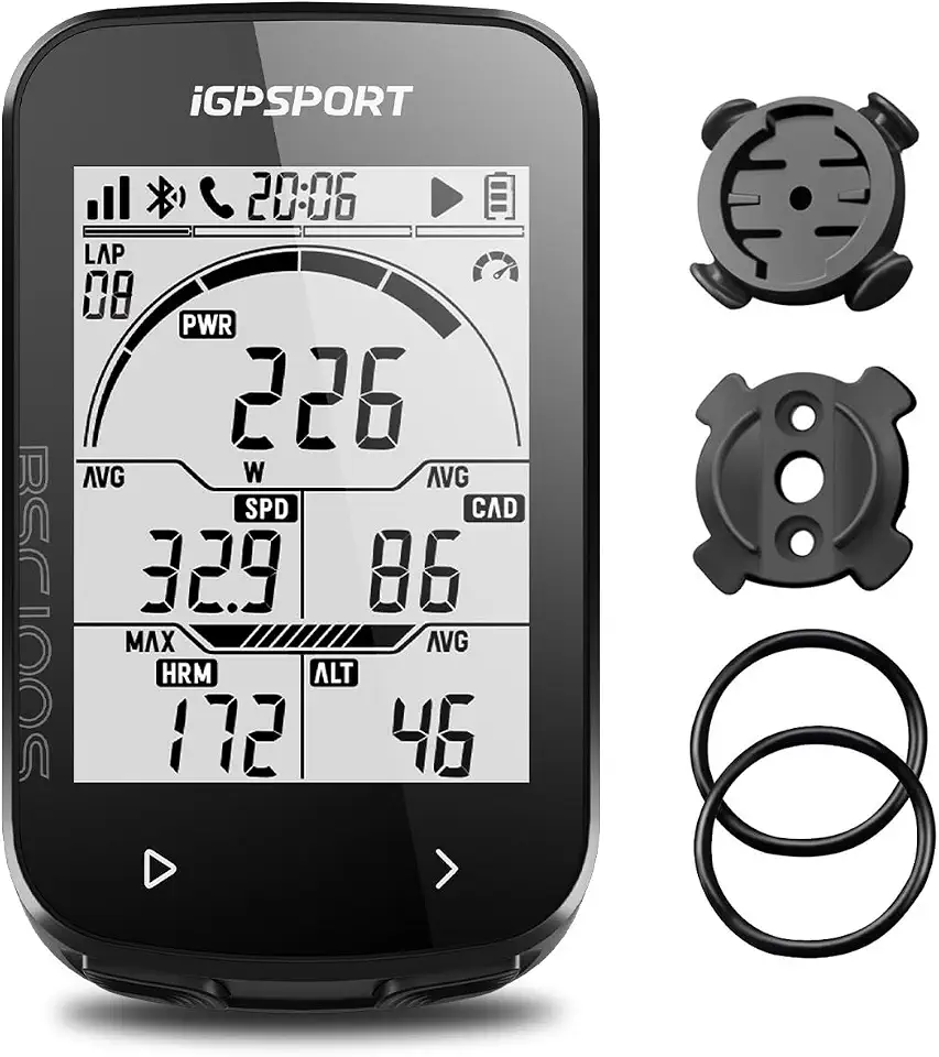 iGPSPORT BSC100S Ciclocomputador GPS, Bluetooth Tela de 2,6 Polegadas IPX7 à Prova d'água 40H de Vida útil da Bateria Computador de Bicicleta Sem Fio